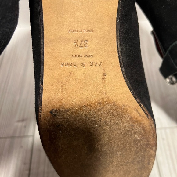 rag & bone Loafers black 37.5 -7.5 - Picture 10 of 12